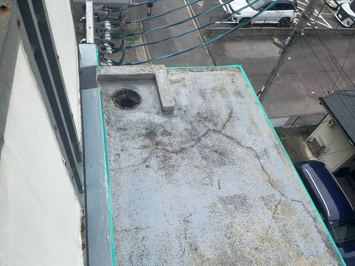 名古屋市マンション屋上雨漏り対策・防水工事